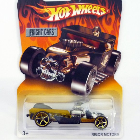 Hot Wheels Rigor Motor Fright Cars Gold Die-Cast Car 2007 - Picture 1 of 1